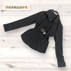 新品❗️日本製【LAUTREAMONT 】ドット柄シャツブラウス 長袖 M