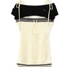 andmary Candice ribbon bare tops - メルカリ