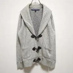 E1848 TOMMY HILFIGER ダッフルコート　グレー　長袖　羽織り