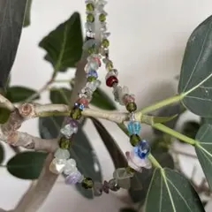 天然石ビーズネックレス