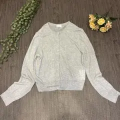 MACKINTOSHPHILOSOPHY クルーネックカーディガン グレー 38のサムネイル