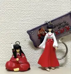 犬夜叉 フィギュアキーホルダー2 犬夜叉 あぐら 人間 桔梗