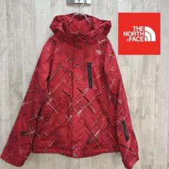 US規格　ノースフェイス　マウンテンパーカー　レッド　レディースM-L