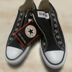 コンバースオールスタースリッポン未使用タグ付きブラック