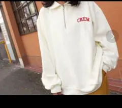 ハーフジップ スウェット