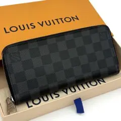 【新品近い 】ルイヴィトン ダミエ グラフィット ヴェルティカル 長財布
