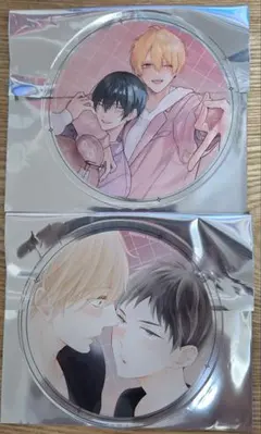 moment&アメイロ アクリルコースター2枚 グラッテ ざらめ鮫 暮田マキネ