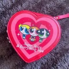 パワーパフガールズハート型ポーチ