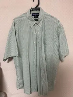 Ralph Lauren BIG SHIRT ストライプ 半袖シャツ Lのサムネイル