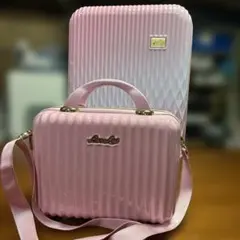 美品 LUNA LUX キャリーケース ミニバッグ セット ピンクのサムネイル