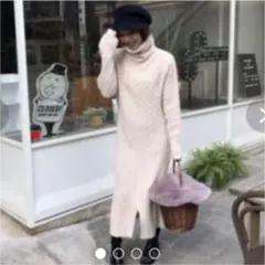 バースデーバッシュ　ケーブルニット ワンピース