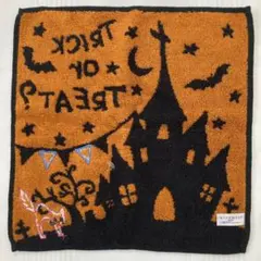 【新品・タグ付き】リバティプリント使用 ハロウィン ミニタオル ハンカチ