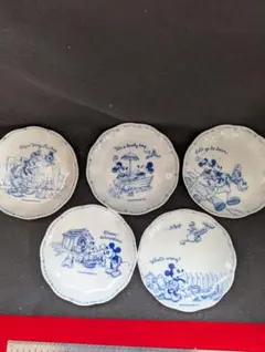 ミッキー＆ミニー皿5枚セット ドナルドダックディズニーキャラクター