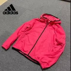 adidas アディダス ナイロンジャケット Mサイズ ピンク スポーツ 古着