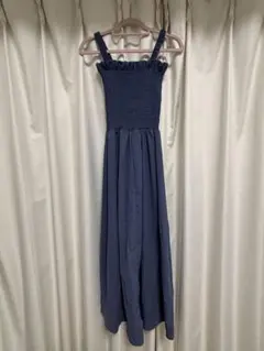 キャミワンピース ネイビー