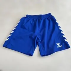 hummel 青 ハーフパンツ　Lサイズ