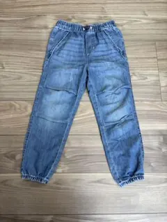 キッズ デニム ジョガーパンツ 長ズボン　130cm