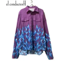 el conductorH オーバーサイズFLAMEシャツのサムネイル