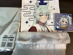 ウマ娘 極楽湯 マフラータオル フジマサマーチ　おまけ　コースター