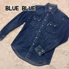 BLUE BLUE デニムシャツ ブルーシャツ 長袖デニム　ウエスタンシャツ