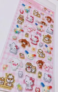 ラメ入り樹脂もりシール　おまけ付き　サンリオ