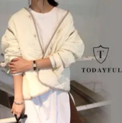 TODAYFUL アイボリー キルティングジャケット　38