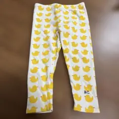 BOBO CHOSES 黄色アヒル柄レギンス 92cm 子供用　レギンス　ズボン