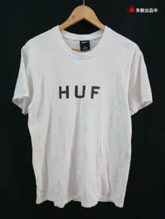 HUF Tシャツ ロゴ ホワイト Mサイズ メンズ