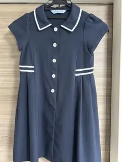 CHOPIN 半袖ワンピース 120 ネイビー