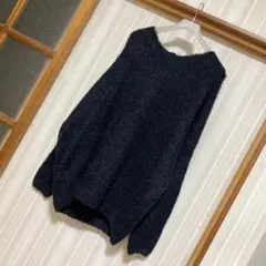 ダチュラ ブラック リボン オーバー 厚手 ダーリン ニット