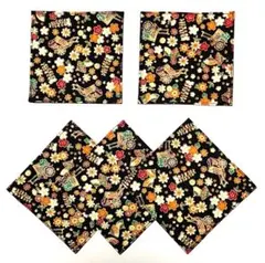 お得な5枚セット♩ 上品　和コースター　⭐️お洗濯できます⭐️