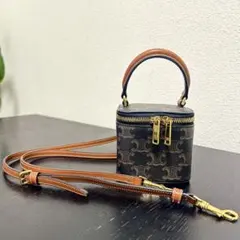 CELINE トリオンフキャンバス スモールボストン バッグショルダー 追跡付き発送【CELINE】トリオンフキャンバス スモールボストン
