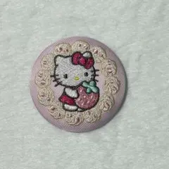 サンリオ刺繍缶バッジ キティ