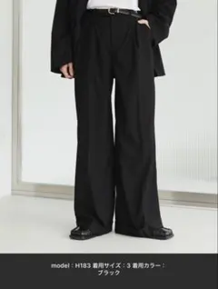 Soerte ワイド　ストレート　スラックスのサムネイル