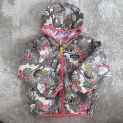patagonia リバーシブル　花柄ジャンパー　3T 90〜100センチ