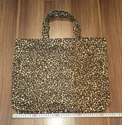 豹柄　ハンドメイド　トートバッグ　バッグ　手提げバッグ