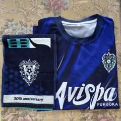 アビスパ福岡 30周年記念 ユニフォームL・タオルマフラーセット