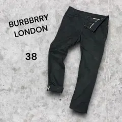 BURBBRRY LONDON ブラックチノパン 綿パン　38カジュアル