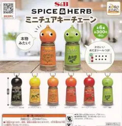 S&B SPICE＆HERB ミニチュアキーチェーン第1弾 全6種コンプセット