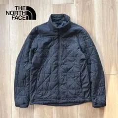 k183【ビッグサイズ】ノースフェイス　キルティングブルゾン　ブラック　L 黒