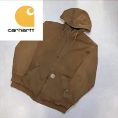 Carhartt ダブルフェイス フルジップパーカー ブラウン 裏サーマル M