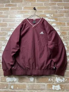 00s adidas アディダス　ナイロンプルオーバー　ナイロンジャケット　刺繍