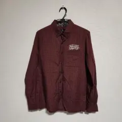 Subciety 長袖チェックシャツ レッド ブラック Mのサムネイル