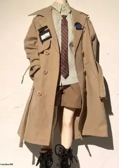 BJD 1/4 ドール服 トレンチコート セット アウトフィット 着せ替え