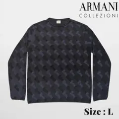 美品★ARMANI COLLEZIONI ニット セーター Lサイズのサムネイル