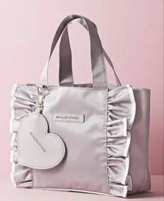 JILL by JILL STUART♥ ハート型チャームつきフリルトートバッグ