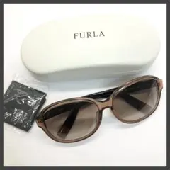 【美品✨】　FURLA フルラ　サングラス　ブラウン系　ケース付き