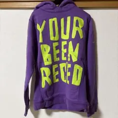 YOUR BEEN RECED パーカー パープル