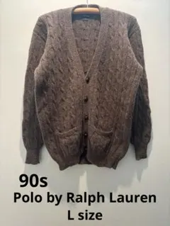 【程度良好】POLO RALPH LAUREN 90s ポニー無しケーブルニット