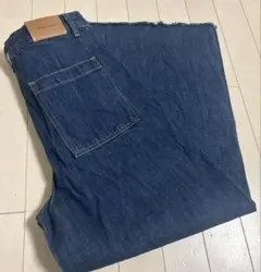 お値下げ終了します☆ダークブルーワイドレッグパンツ